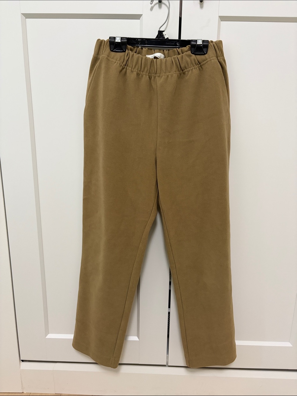 Oak and Fort suede like camel pants